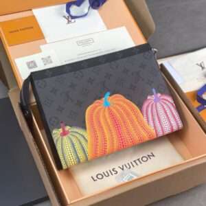 Louis Vuitton LV Pochette Clutch Bag Pumpkin Pattern 26cm