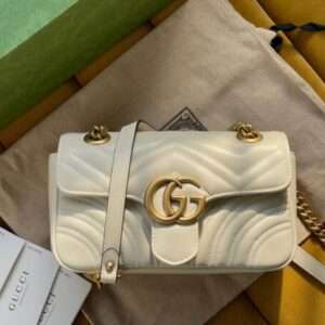 Gucci Marmont Rep 11 Luxury Women's White Handbag 22cm