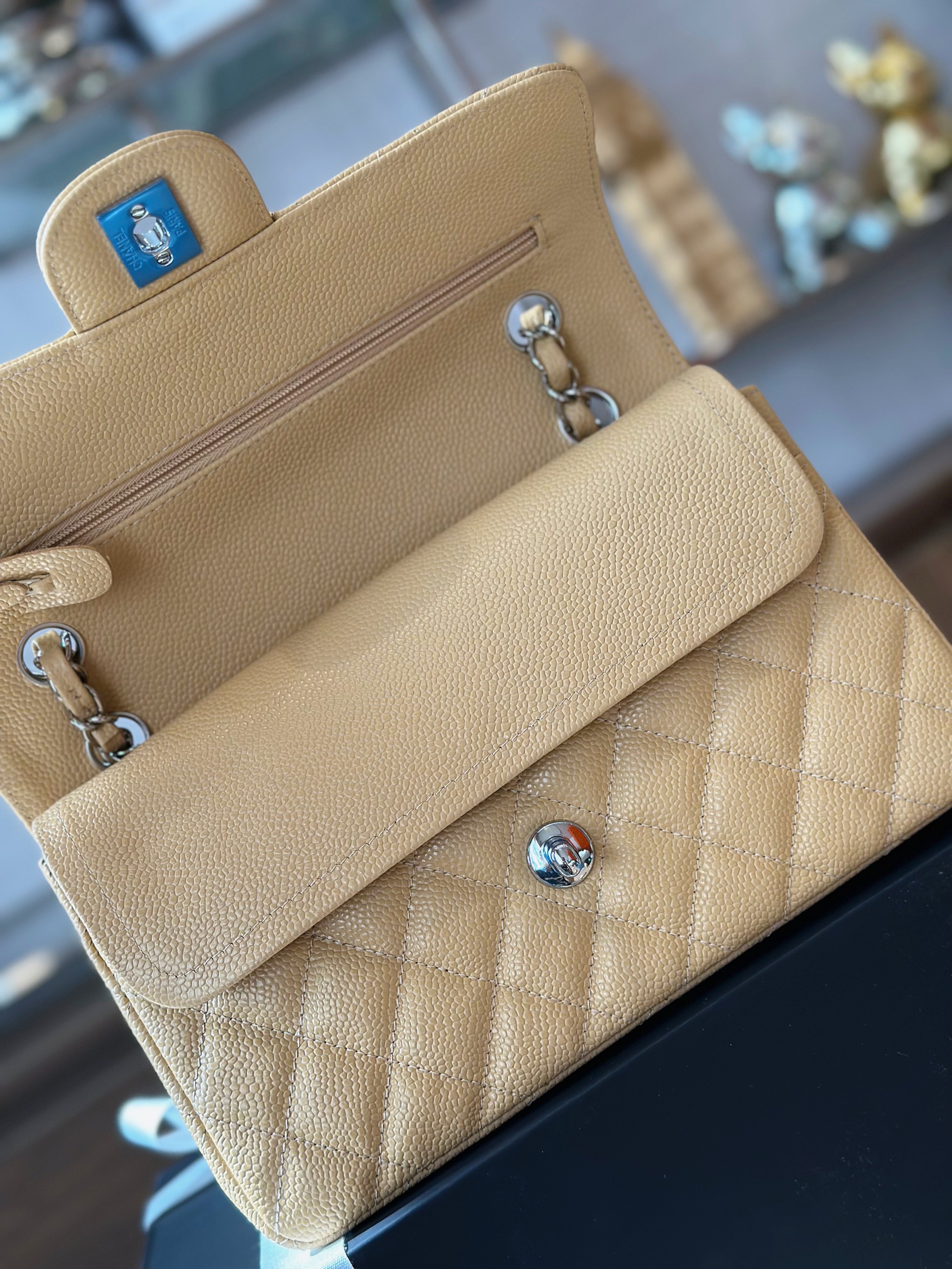 Tui-Xach-Nu-Chanel-Classic-Replica-11-Da-Hat-Khoa-Bac-23cm-6