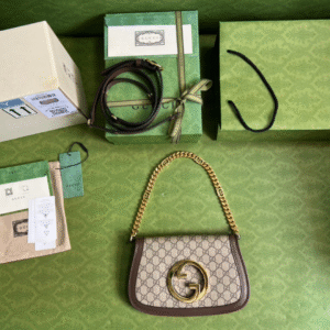 Gucci Blondie Branded Women's Handbag with Ophidia Pattern 28x16x4cm