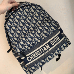Christian Dior Super Backpack Canvas Embroidered Pattern 42x33x15cm