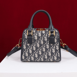 Dior 30 Montaigne Women's Handbag Oblique Fabric 18.5x16x10cm