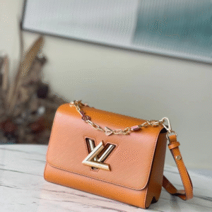Louis Vuitton LV Twist Mini Orange Handbags 23x17x9cm