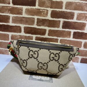 Gucci Belt Bag Jumbo GG Canvas Large Brown