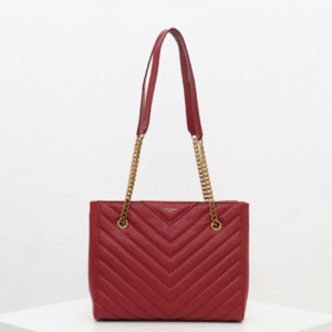 Saint Laurent Tribeca shoulder bag in burgundy leather