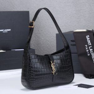 YSL Black Crocodile shoulder bag