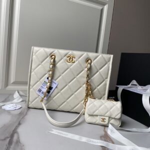 Chanel SMALL TOTE White