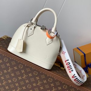 ALMA BB BAG 23 IN BEIGE GRAIN COWHIDE