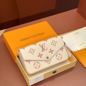 Louis Vuitton Félicie Pochette in black and beige Bicolor