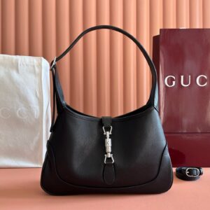 GUCCI JACKIE SLIM SHOULDER BAG 28 IN BLACK